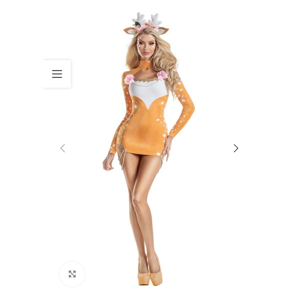 NWT Party King Pretty Fawn Costume
Cosplay Halloween Sexy Deer Animal XL